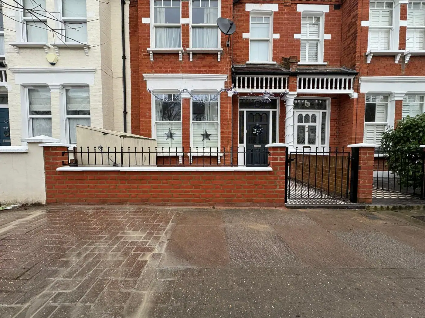Traditional brick boundary wall: VISAN-supplied photograph